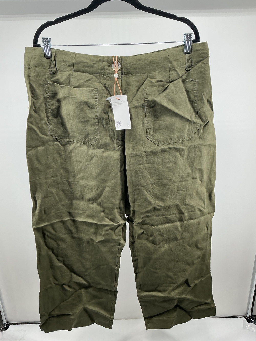 100% European Linen Wide Leg Pants - 30"